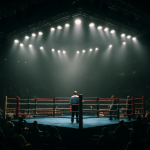 Ring bokserski podczas gali w Arabii Saudyjskiej