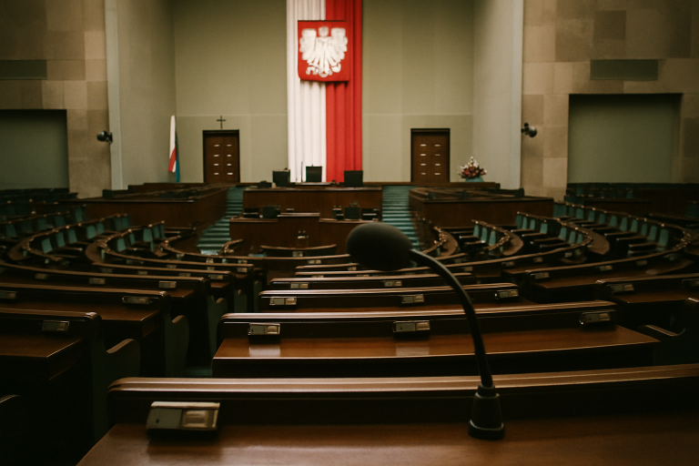 Sala poselska polskiego Sejmu w Warszawie